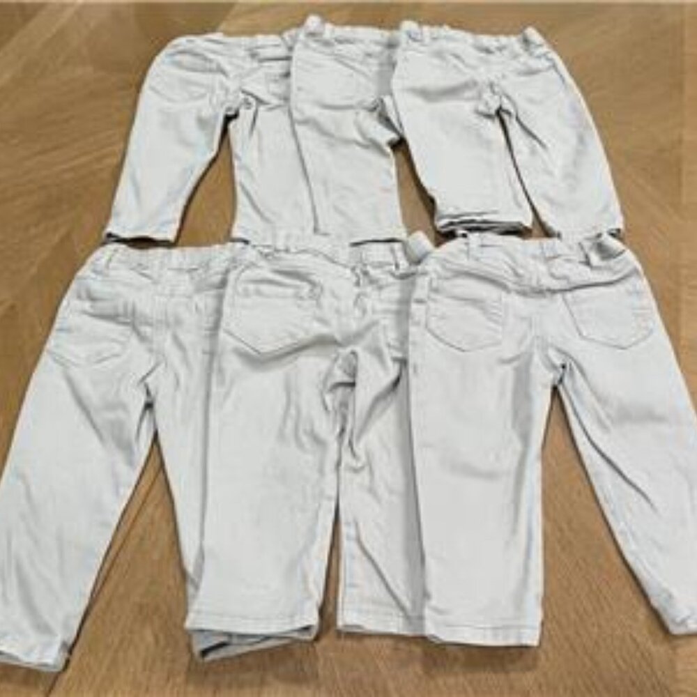 6 PIECE GARANIMALS KHAKI SCHOOL UNIFORM LONG PANTS BOYS GIRLS SIZE 12 MONTHS